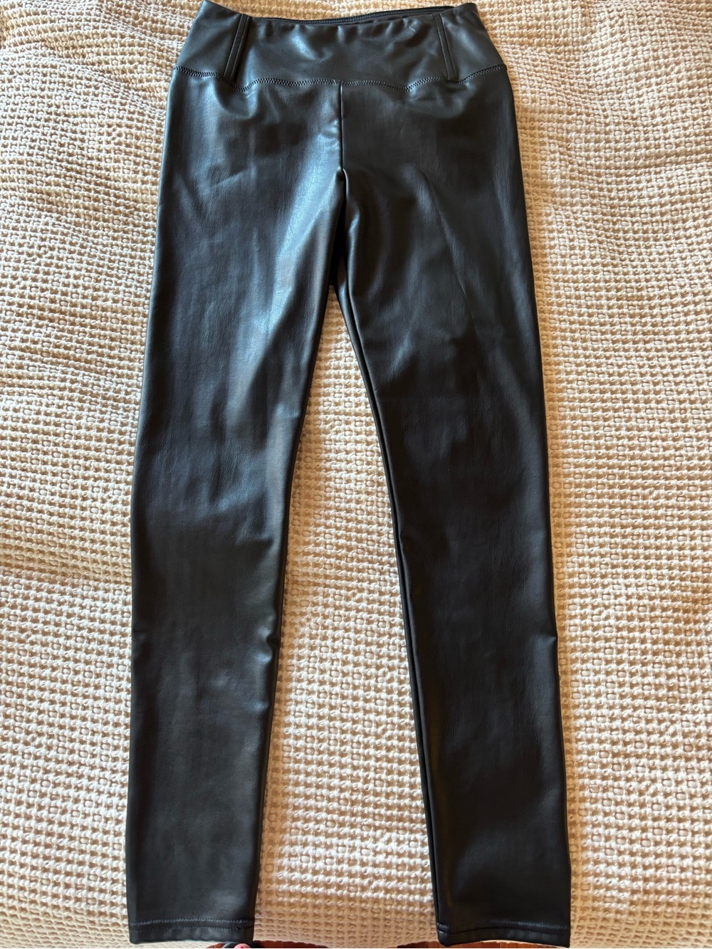 Bagatelle Black Faux Leather Leggings